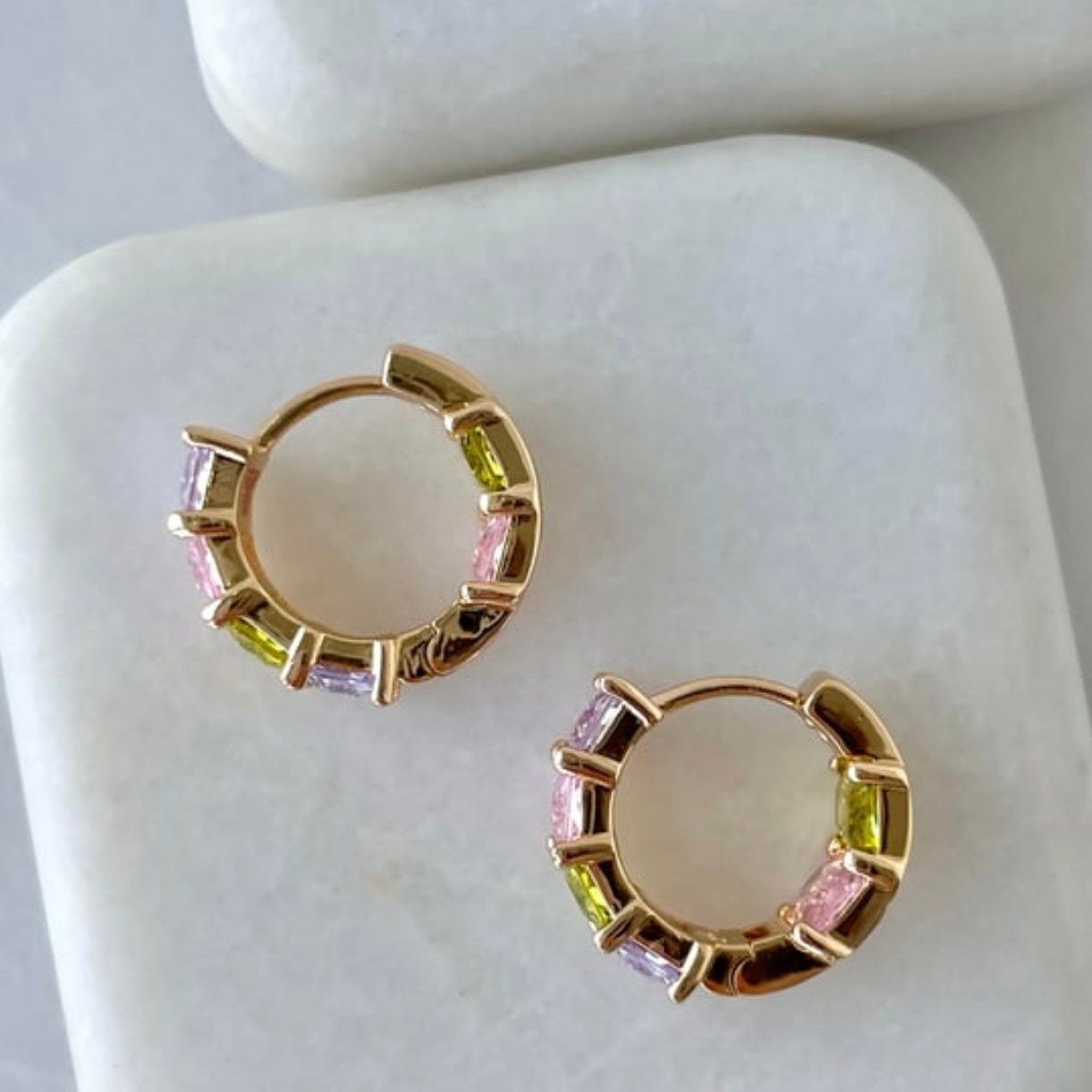 Colorful Zircon Earrings